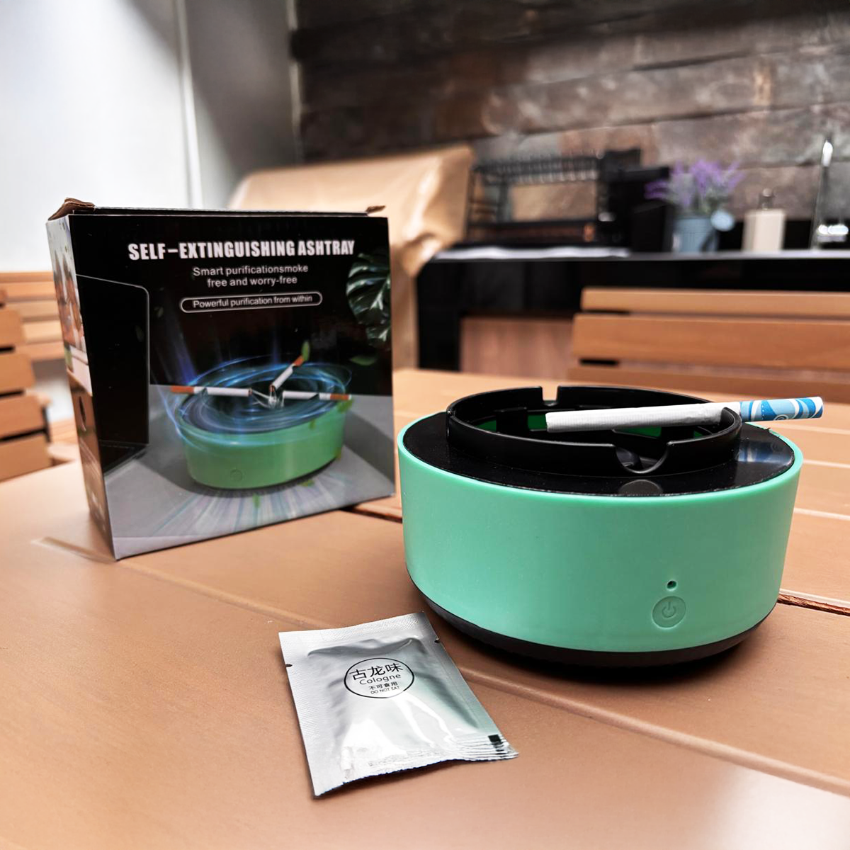 CENICERO INTELIGENTE CON PURIFICADOR DE AIRE