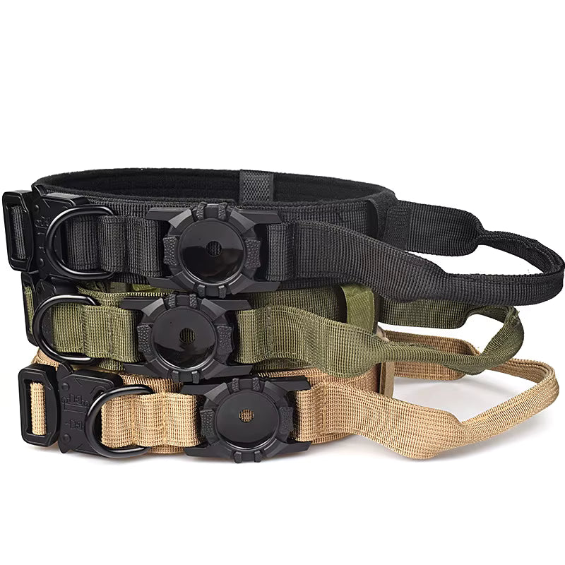 COLLAR ROBUSTO PARA PERROS CON PORTA TAG