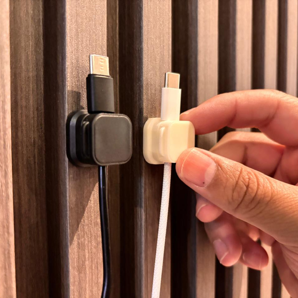 JUEGO DE CLIPS MAGNÉTICOS PARA ORGANIZAR CABLES