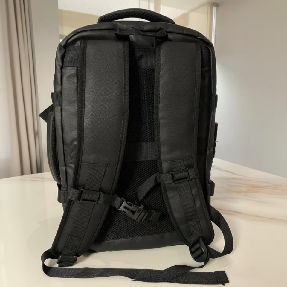 MOCHILA DE VIAJE CON SISTEMA AL VACÍO + BOMBA DE SUCCIÓN