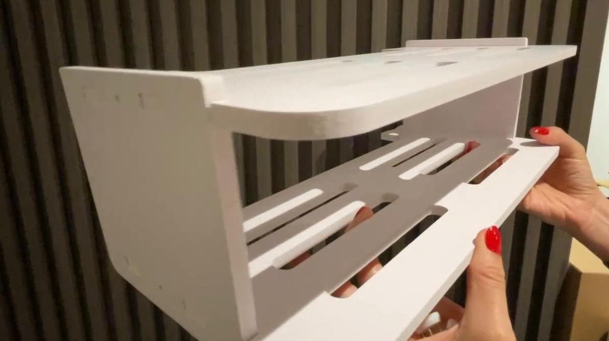 ORGANIZADOR DE PARED DE 02 NIVELES